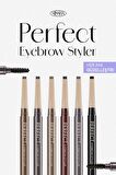 Uzun Süre Kalıcı Asansörlü Kaş Kalemi  Perfect Eyebrow Styler (Dark Brown)
