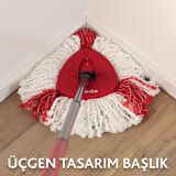 Vileda Turbo 2in1 Mikrofiber Üçgen Başlık Yedek Paspas 