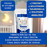 Organik 3 Tahıllı Gece Maması Tahıl Bazlı Bebek Ek Gıdası B1 VİTAMİNLİ 250gr 