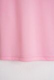 Unisex Oversize Bisiklet Yaka Düz Basic T-Shirt - PEMBE