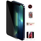 Apple iphone 12 Pro Max Mat Hayalet Ekran Gizli Privacy Tam Kaplayan Kırılmaz Cam Seramik Ekran Koruyucu