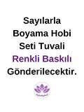 Renkli Baskılı Sayılarla Boyama Hobi Seti (Çerçeveli) 40x50 cm: Kahve Keyfi 2