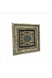Geometrik Rumi Desen Baskılı Taş Tablo 20x20