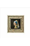İnci Küpeli Kız (Johannes Vermeer, 1665 Baskılı Taş Tablo 20x20