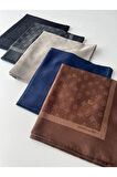 Lacivert Cotton Eşarp