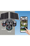 4G Solar 4 Lens Güvenlik Kamerası 12MP – Renkli Gece Görüş, IP66, Hediyeli SD Kart ve SIM Kart