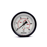 Pakkens 0-25 Bar 100 mm Arkadan Bağlantılı Kuru Manometre G 1/4 inç