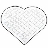 Sublimasyon A3 Kalp Puzzle 97 Parça