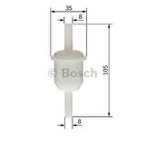 VOLVO 740 2.3 (08.1984 - 07.1987) BOSCH Filtre Seti filitre