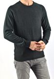 ET 3435 TWİSTER BİSİKLET YAKA KAZAK/HAKİ/M
