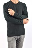 ET 3435 TWİSTER BİSİKLET YAKA KAZAK/HAKİ/M