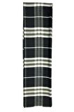 Burberry Ekose Desen %80 Yün , %20 Ipek,siyah Beyaz Kareli Şal 70x250 Cm Exaggerated Check