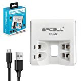 PİL ŞARJ ALETİ İKİLİ USB AA/AAA Nİ-MH/Nİ-CD EFCELL EF-M2