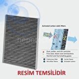 BMW 730 d 11.2008 - 06.2012 BOSCH AKTİF KARBONLU POLEN FİLTRESİ filitre