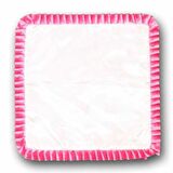 Sublimasyon Saten Kare Yastık - Pembe Fırfırlı