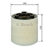 SKODA Fabia 1.2 (03.2010 - 12.2014) BOSCH Filtre Seti filitre