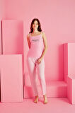 PEMBE ASKILI MİLAN GECELİK TAKIMI