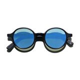 L.G.R REUNION BLACK MATT 22 FLAT BLUE MIRROR (BASE 0) 48' 4663