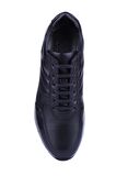 Fosco - Siyah Hakiki Deri Erkek Sneakers 2720-1 - 6960