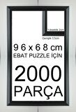 Sar Plus siyah 2000 parça 96x68 ebatında piramit modeli puzzle çerçevesi