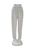 Süprem Kurdele Bel Detaylı Baskılı Cepsiz Kadın Pijama Altı1017