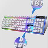Rgb ışıklı Hassas gaming klavye ve mouse seti gecikmesiz oyuncu klavye mouse seti