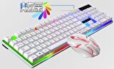 Rgb ışıklı Hassas gaming klavye ve mouse seti gecikmesiz oyuncu klavye mouse seti