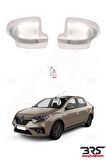 Renault Symbol 2013 Ve Üzeri Ayna Kapağı Paslanmaz Çelik 2 Prç.