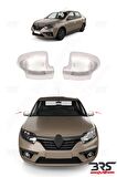 Renault Symbol 2013 Ve Üzeri Ayna Kapağı Paslanmaz Çelik 2 Prç.