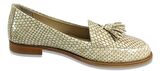 ALBİNİ A-10761 KADIN DERİ LOAFER AYAKKABI KREM KROKO RUGAN