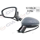 Ford Yeni Transit V 363 2014  Dış Dikiz Aynası Sol Sarı Sinyallı   Manuel Kısa Kollu (Oem No:Bk3117683Jm5Ja6)