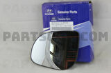 İ20 2012 2014 Ayna Camı   Sol  (Oem No:876111J500)