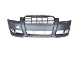 2009-2011 Audi A6 Ön Tampon (Sis-Panjur- Far Yıkama-Sensör Delikli Astarlı Bfn) (Adet) (Oem No:4F0807105Abgru)