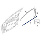 Çıta Cam Kenar Elantra 16-18 Ön Kapı Dış Sağ None (Oem No: 82220-Aa000)
