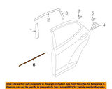 Cam Sıyırıcı Elantra 11-13 Arka Kapı Dış Sağ (Oem No: 83220-3X000)