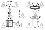 Ampül Eco 12V 1.2W Gösterge Ampülü Dipsiz T5 (Oem No:1987302824)
