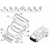 Fiat Fiorino Bıpper Nemo 2017- Sis Far Çerçevesı Sol Sissiz (Oem No:735643540)