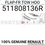 Renault Symbol Logan Sandero 2007- Çeki Demirr Kapağı Ön  (Oem No:511808136R)