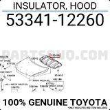 Kaput İzolatörü Corolla 2007-12 (Oem No:5334112260)