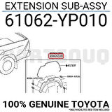 Dodik Çamurluk Hilux 2020 Sonrası Arka Sol (Oem No:61062Yp010)