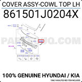 Cam Alt Izgara Kapağı I-2020 2012-2014 Ön Sol (Oem No:861501J0204X)