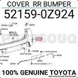 Tampon Auris 2015-2018 Arka (Oem No:521590Z924)