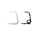 Toyota Corolla- E210- 2019-2024  Sis Lamba Kapağı Sol Sis Delikli Nikelajlı İç Dış Set (2 Parça) (Oem No:5212602391)