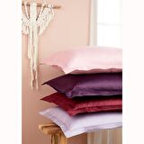 Linens Mix&Match Pamuk Saten 2'li Volanlı Yastık Kılıfı Seti Gül Kurusu