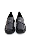 ALBİNİ A-10553 KADIN DERİ OXFORD AYAKKABI /SİYAH/38