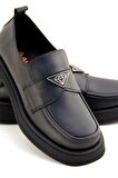 ALBİNİ A-10553 KADIN DERİ OXFORD AYAKKABI /SİYAH/38