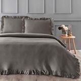 Linens Bsp Çift Kişilik Yatak Örtüsü Seti Vizon