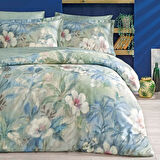 Linens Laima Pamuk Saten King Nevresim Takımı Mavi