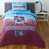 TAÇ LİSANSLI TRABZONSPOR LIGHT GLOW TEK KİŞİLİK PAMUK NEVRESİM TAKIMI