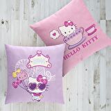 Lisanslı Hello Kitty Funny Pamuk 40x40 Kırlent